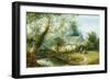 Cottage in Derbyshire-George Turner-Framed Giclee Print