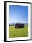 Cottage in Prealps Landscape, Fussen, Ostallgau, Allgau, Allgau Alps, Bavaria, Germany, Europe-Markus Lange-Framed Photographic Print