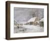 Cottage in Winter-Edward William Cooke-Framed Premium Giclee Print