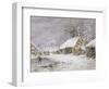 Cottage in Winter-Edward William Cooke-Framed Premium Giclee Print