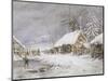 Cottage in Winter-Edward William Cooke-Mounted Premium Giclee Print