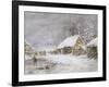 Cottage in Winter-Edward William Cooke-Framed Giclee Print