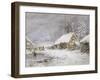 Cottage in Winter-Edward William Cooke-Framed Giclee Print