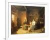 Cottage Interior by Robert W Ekman, Finland 19th Century-null-Framed Giclee Print