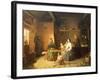 Cottage Interior by Robert W Ekman, Finland 19th Century-null-Framed Giclee Print