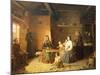 Cottage Interior by Robert W Ekman, Finland 19th Century-null-Mounted Giclee Print