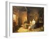 Cottage Interior by Robert W Ekman, Finland 19th Century-null-Framed Giclee Print