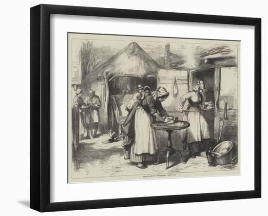 Cottage Life in Warwickshire, Baking Day-null-Framed Giclee Print