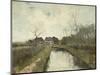 Cottage Near a Ditch, 1870-88-Anton Mauve-Mounted Art Print