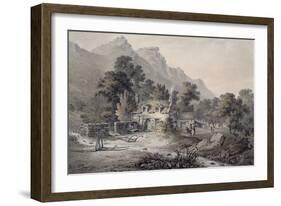 Cottage Near Dolgelly-James Bourne-Framed Giclee Print