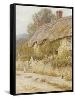 Cottage Near Wells, Somerset-Helen Allingham-Framed Stretched Canvas