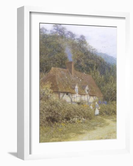 Cottage near Witley, Surrey-Helen Allingham-Framed Giclee Print