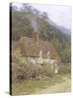 Cottage near Witley, Surrey-Helen Allingham-Stretched Canvas