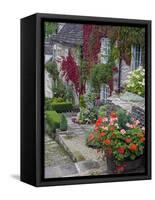 Cottage on Chipping Steps, Tetbury Town, Gloucestershire, Cotswolds, England, United Kingdom-Richard Cummins-Framed Stretched Canvas