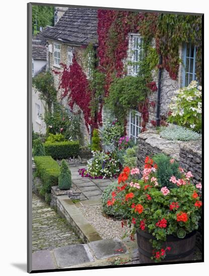 Cottage on Chipping Steps, Tetbury Town, Gloucestershire, Cotswolds, England, United Kingdom-Richard Cummins-Mounted Photographic Print