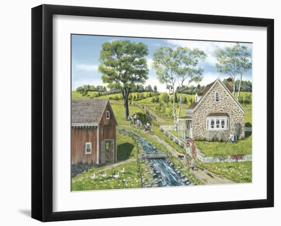 Cottage Pathway-Bob Fair-Framed Giclee Print