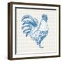 Cottage Rooster I-Sue Schlabach-Framed Art Print