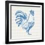 Cottage Rooster I-Sue Schlabach-Framed Art Print