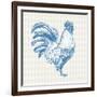 Cottage Rooster I-Sue Schlabach-Framed Art Print