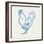 Cottage Rooster II-Sue Schlabach-Framed Art Print