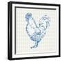 Cottage Rooster II-Sue Schlabach-Framed Art Print