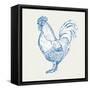 Cottage Rooster II-Sue Schlabach-Framed Stretched Canvas