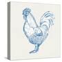 Cottage Rooster II-Sue Schlabach-Stretched Canvas