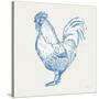 Cottage Rooster II-Sue Schlabach-Stretched Canvas