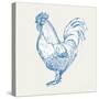 Cottage Rooster II-Sue Schlabach-Stretched Canvas