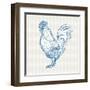 Cottage Rooster II-Sue Schlabach-Framed Art Print