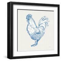 Cottage Rooster II-Sue Schlabach-Framed Art Print