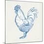 Cottage Rooster II-Sue Schlabach-Mounted Art Print