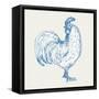 Cottage Rooster III-Sue Schlabach-Framed Stretched Canvas