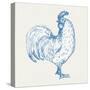 Cottage Rooster III-Sue Schlabach-Stretched Canvas