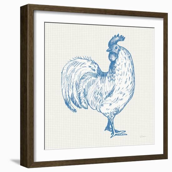 Cottage Rooster III-Sue Schlabach-Framed Art Print