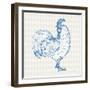 Cottage Rooster III-Sue Schlabach-Framed Art Print