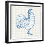 Cottage Rooster III-Sue Schlabach-Framed Art Print