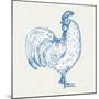 Cottage Rooster III-Sue Schlabach-Mounted Art Print