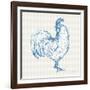 Cottage Rooster III-Sue Schlabach-Framed Art Print