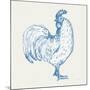 Cottage Rooster III-Sue Schlabach-Mounted Art Print