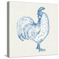 Cottage Rooster III-Sue Schlabach-Stretched Canvas