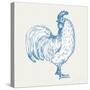 Cottage Rooster III-Sue Schlabach-Stretched Canvas