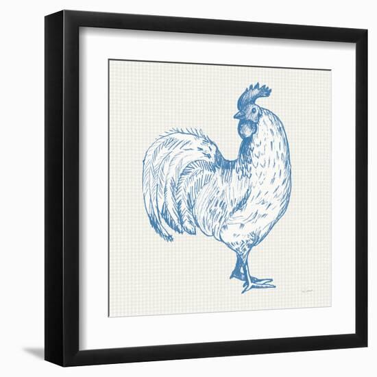 Cottage Rooster III-Sue Schlabach-Framed Art Print