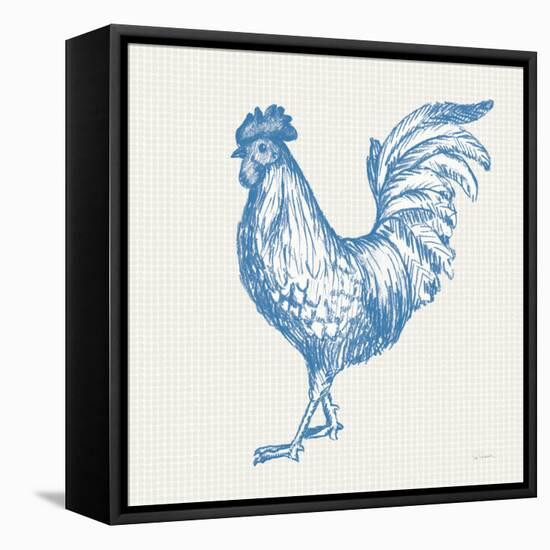 Cottage Rooster IV-Sue Schlabach-Framed Stretched Canvas