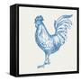 Cottage Rooster IV-Sue Schlabach-Framed Stretched Canvas