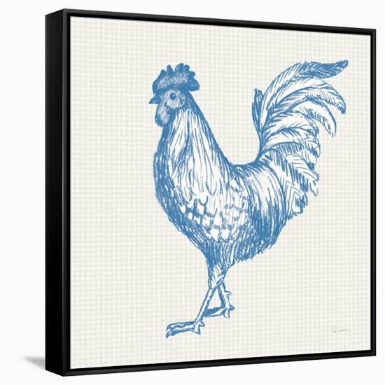 Cottage Rooster IV-Sue Schlabach-Framed Stretched Canvas