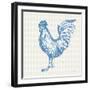 Cottage Rooster IV-Sue Schlabach-Framed Art Print