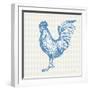 Cottage Rooster IV-Sue Schlabach-Framed Art Print