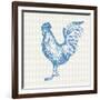 Cottage Rooster IV-Sue Schlabach-Framed Art Print