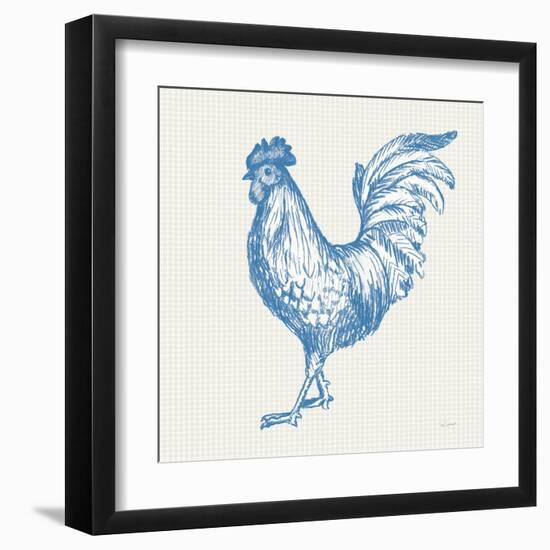 Cottage Rooster IV-Sue Schlabach-Framed Art Print